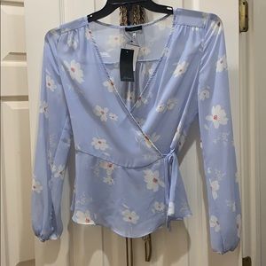 Soprano baby blue long sleeve shirt size medium
